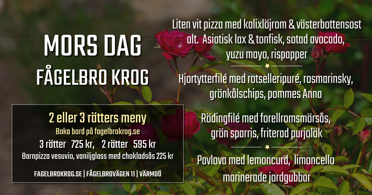 Fira morsdag på Fågelbro krog