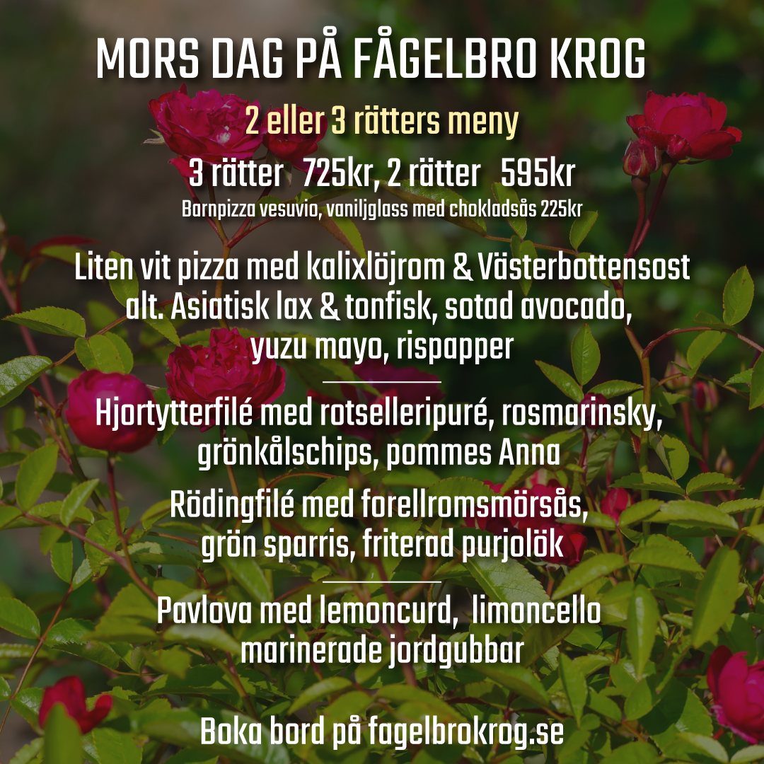 Fira morsdag på Fågelbro krog