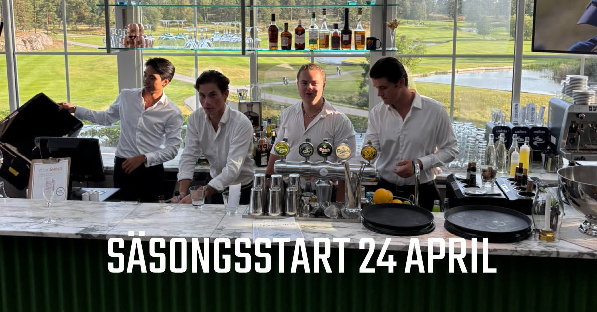 Vi öppnar för säsongen den 24 april - Välkomna